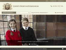 Tablet Screenshot of countyschoolwear.co.uk